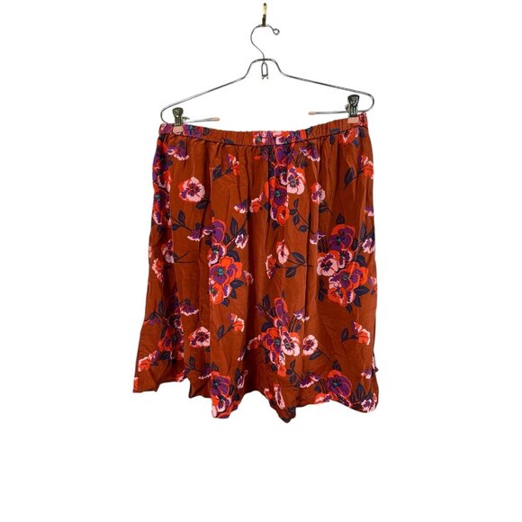 FOSSIL Floral Skirt 100% Silk Size Large - Picture 4 of 4